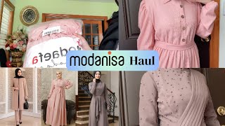 MODANISA TRY ON HAUL  Modest long dresses [upl. by Priscella]