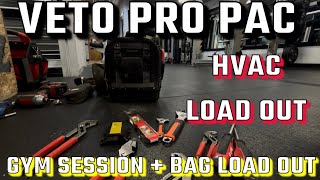 HVAC Toolbag Loadout Veto Pro Pac Review  Gym Session [upl. by Ojiram]