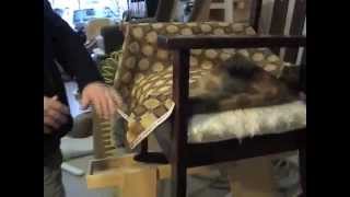 How to Upholster Padding A Chair [upl. by Domella]