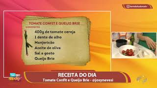 Receita de Tomate Confit e Queijo Brie [upl. by Hezekiah]