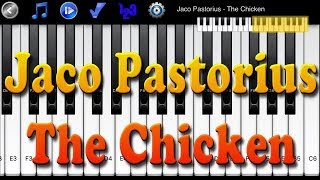 Jaco Pastorius  The Chicken  How to Play Piano Melody [upl. by Nowd789]