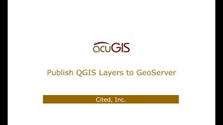 Publish QGIS Layers to GeoServer [upl. by Tibold556]