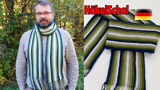 Schal mit Strickmuster häkeln [upl. by Annert]