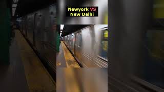 Worst Metro Station of the World😲😠 New York VS New Delhi shorts newdelhi [upl. by Annis]