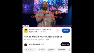 Mike Signorelli exposed False Teaching 👨‍🏫🚫 Of Salvation Prayer 🙏🏿🚫 [upl. by Norvil]