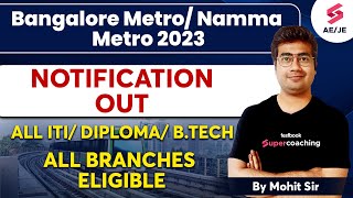 BMRCL Recruitment 2023  Bangalore Metro Recruitment 2023  Namma Metro Recruitment 2023 [upl. by Akins942]