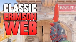 ★ CS2 Classic Knife Crimson Web FACTORY NEW  CS2 Knife Gameplay [upl. by Kolb]