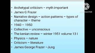 Archetypes of Literature by Northrop Frye  Archetypes of Literature by Frye summary in tamil [upl. by Anileba]