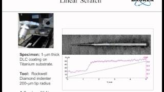 Tribology  Advanced Scratch Testing for Evaluation of Coatings  Bruker [upl. by Hardin]