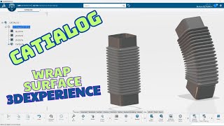 3DExperience  Wrap Surface  CATIA  CATIALOG [upl. by Nnyloj]