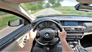 BMW 520D F10 20d 184HP 2010 POV Test Drive amp Acceleration 0100  4K 128 [upl. by Ativak]