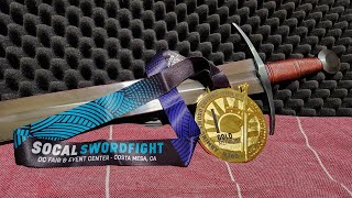 My performance in teir B Arming sword cutting at SoCal Swordfight 2024 [upl. by Gurias24]