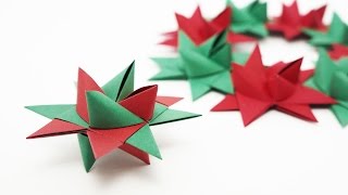 Origami Froebel Star traditional  Christmas [upl. by Ynwat]