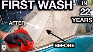 Most Disgusting Car Ever Pontiac Lemans 350 First Wash in 22 Years [upl. by Hayyifas241]