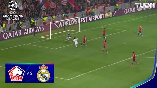 ¡ATAJADÓN Chevalier tapa perfecto  LOSC 00 Real Madrid  UEFA Champions League 2425  TUDN [upl. by Romito]