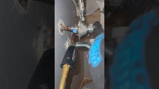 valve replacement sink propress followme plumbing work construction [upl. by Nalorac]