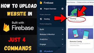 How to Upload Website In FIREBASE For Free 2023  Complete Tutorial in Tamil [upl. by Nodaj]