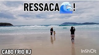 CABO FRIO RJ BRASIL  PRAIA DO FORTE  RESSACA 🌊  130824 [upl. by Coral214]