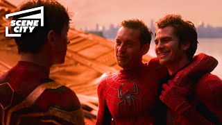 Peter Gives His Last Goodbye  SpiderMan No Way Home Tom Holland Andrew Garfield Tobey Maguire [upl. by Hanid867]