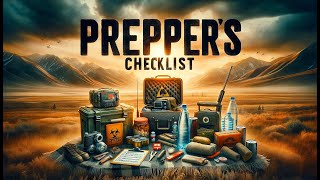 The Preppers Checklist Item by Item prepping [upl. by Eeliak175]