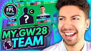 FPL GW28 TEAM SELECTION  More Injuries ⚠️  Gameweek 28 Squad  Fantasy Premier League 202324 [upl. by Immaj]