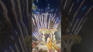 Goa varmala fireworks imported Chinese fancakes fireworkdisplay goaweddings [upl. by Eiveneg464]