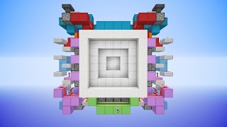 Minecraft HUGE 6x6 Piston Vault Door Tutorial [upl. by Sartin]