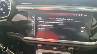 Audi Q3 F3 2020 Intera Video Codifica ObdEleven Attivazione Menu luci diurne [upl. by Liborio]