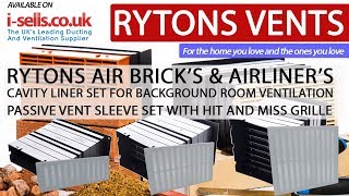 RYTONS AIRLINER PASSIVE VENT SLEEVE WITH HIT AND MISS GRILLE [upl. by Innos]