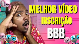 INSCRIÇÃO BBB COMO GRAVAR O VÍDEO DE INSCRIÇÃO [upl. by Akinert219]