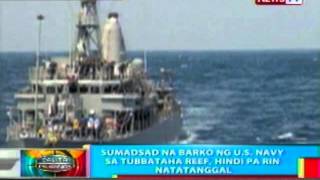 BP Sumadsad na barko ng US Navy sa Tubbataha Reef di pa rin natatanggal [upl. by Claire]