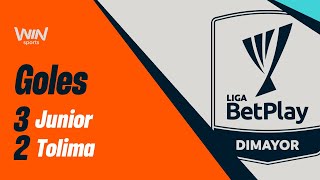 Junior vs Tolima goles  Liga BetPlay Dimayor 20242  Cuadrangulares  Fecha 5 [upl. by Lobell]