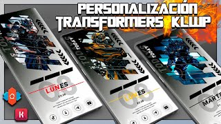 💥Increíble Personalización ANDROID Estilo TRANSFORMERS  Nova Launcher SETUP Con KLWP  Tema GRATIS [upl. by Seavey]