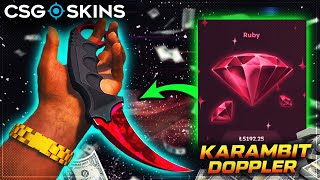 KARAMBIT DOPPLER KATLADIM Csgoskins Promo Code 2024 [upl. by Einahc]