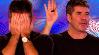 10 Times Simon Cowell STOPPED Auditions [upl. by Akihsay]