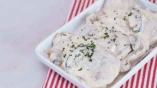 Lengua with Three Mushroom Sauce Recipe  Yummy PH [upl. by Aiahc159]