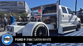 360 Wraps  NewScope Marketing  F750 Satin White Sema Build [upl. by Yhtak863]