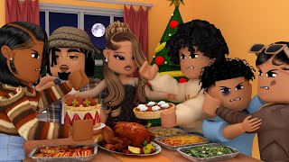 OUR FAMILYS CHAOTIC THANKSGIVING SPECIAL FAMILY DRAMA  Bloxburg Family Roleplay [upl. by Parcel]