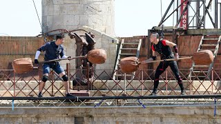 TiboInShape VS Little Boo  lépreuve des cotonstiges  Fort Boyard du 30 juillet 2022 [upl. by Stavro915]