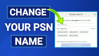 How to Change Your PSN Name For FREE 2024  Change PlayStation Online ID [upl. by Nayve]