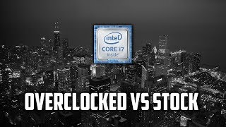 i7 5820k46Ghz Overclock vs Stock  GTX 1080 [upl. by Kasevich]