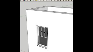 SketchUp Component Window in Double Face Wall [upl. by Modestine]