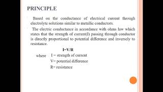 Conductometry Basics 1 [upl. by Hagile]