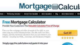 HowTo Add A Home Mortgage Calculator Widget To Your Website [upl. by Tomasina832]