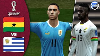 PES 6 Den Patch Qatar 22  Ghana vs Uruguay  Group H  Realistic Full Match Gameplay  FHD 60Fps [upl. by Sedruol448]