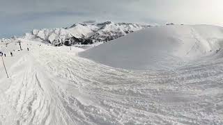 Skiing Arlberg Lech February 2024 Day after a powder dump with music [upl. by Dumm109]