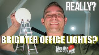 I wanted BRIGHTER Office Light Bulbs  LED  Recessed Lights [upl. by Aniuqahs]