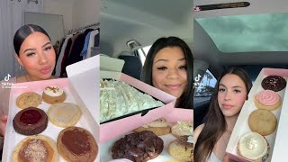 CRUMBL COOKIES MUKBANG 🍪  TIKTOK FOOD COMPILATION [upl. by Wilsey]