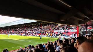 Sheffield Wednesday fans at Brentford [upl. by Aihsekan]