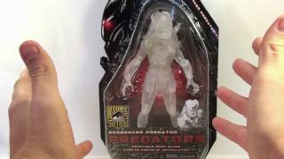 Video Review of the 2010 SDCC NECA Predators Exclusive Berserker Predator Cloaked [upl. by Schreib]